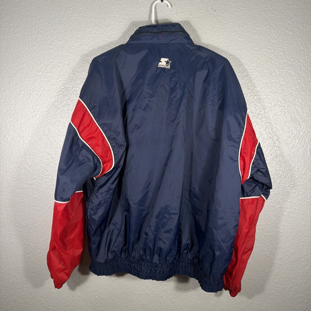 Vintage 90s Starter Full Zip Boston Red Sox Light Weight Windbreaker Jacket L - Picture 8 of 9